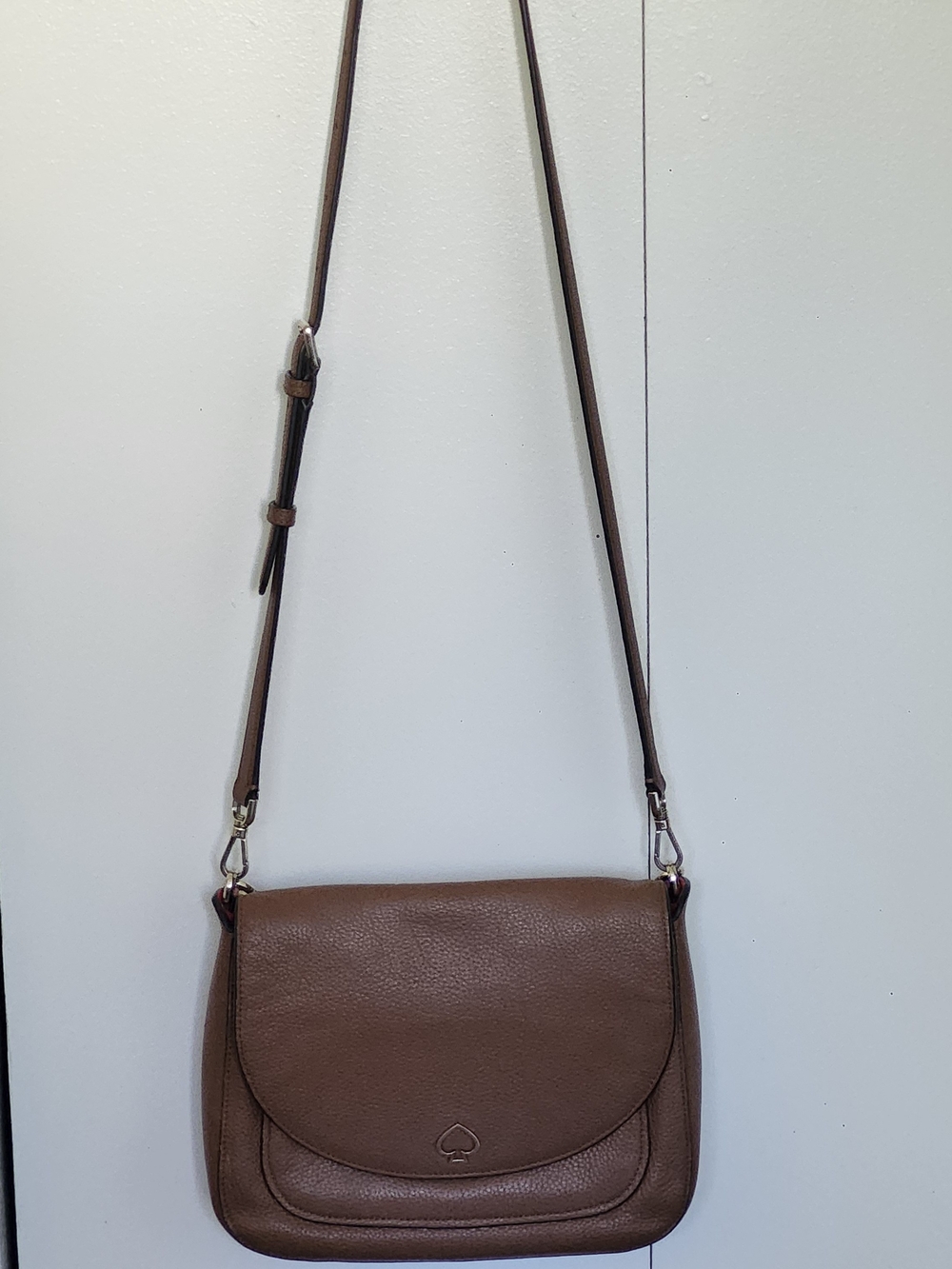 Kate Spade Leather Crossbody Bag - Classic Saddle Style